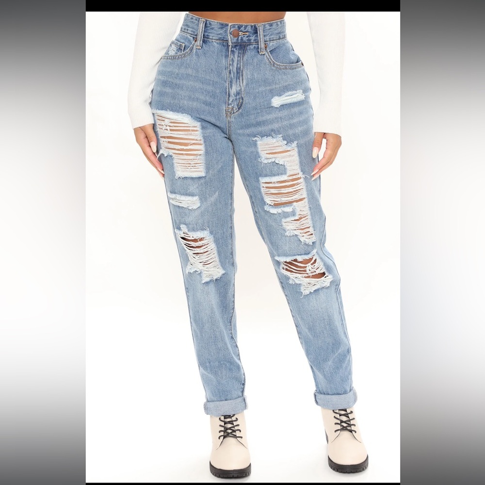 Simple society high rise boyfriend jeans